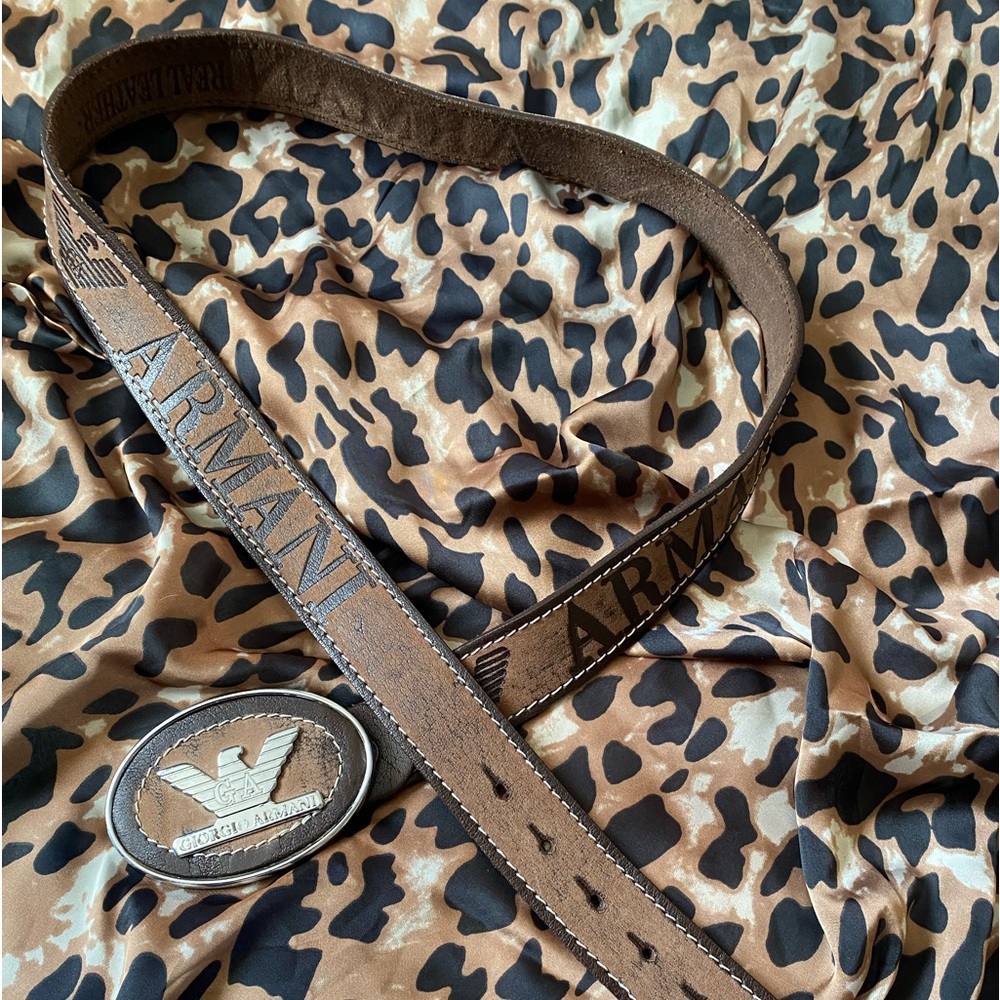 Giorgio Armani Brown Leather belt